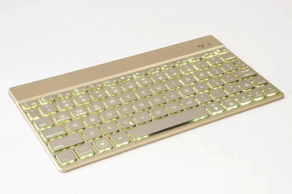 Новая алюминиевая клавиатура с подсветкой Для imac ультратонкая Беспроводная клавиатура Bluetooth 3,0 для macbook клавиатура с подсветкой для ipad pro 11