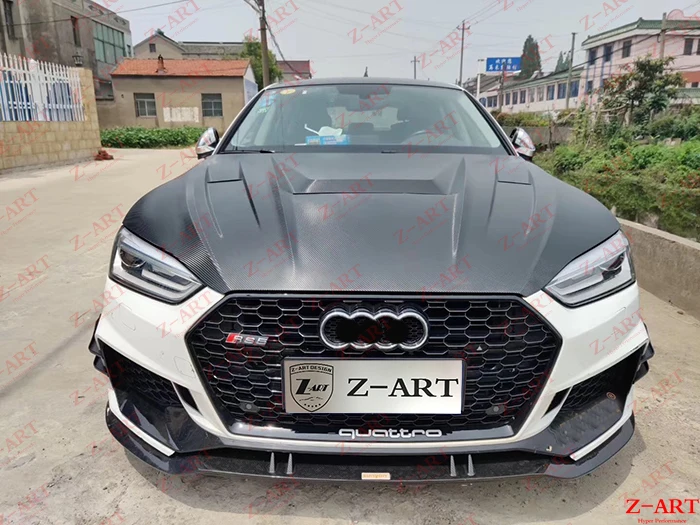 Z-ART капот двигателя из углеродного волокна для Audi A5 S5 капот двигателя из углеродного волокна для Audi A5 S line S5- стальная крышка двигателя