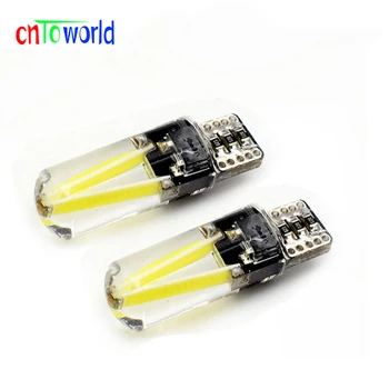 

100pcs Canbus T10 Led Car Light No Error W5W 194 168 Led Filament Cob Silicone Clearance Auto Reading Lights Lamp