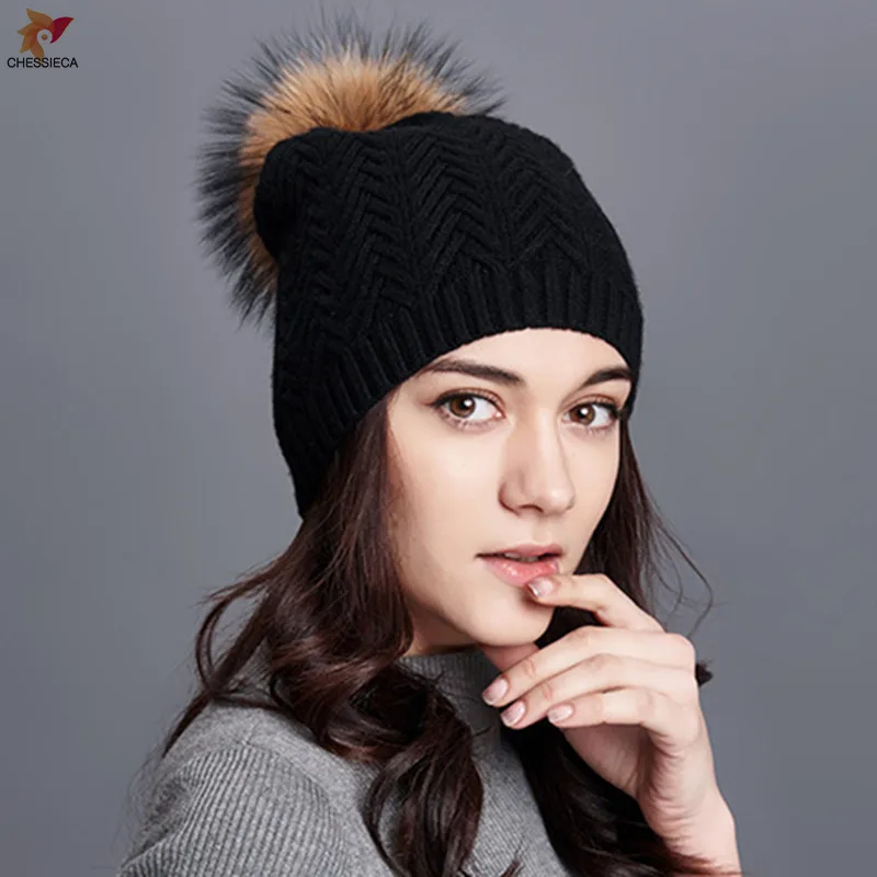 big fur bobble hat