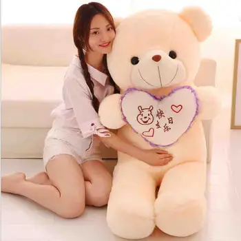 

Cute Plush Stuffed Teddy Bear Plush Stuffed Soft 100%Cotton Toys doll kids Gift