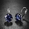 Super Flash Big Crystal Zircon With Stone silver plated Earing Girls Fashion Jewelry Cubic Zirconia Earrings For Women ► Photo 3/6