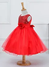 Children Summer Dress Vestidos Birthday Girls Dress Wedding Sequin Sleeveless Princess Dresses For Girls Clothes Kids Clothing