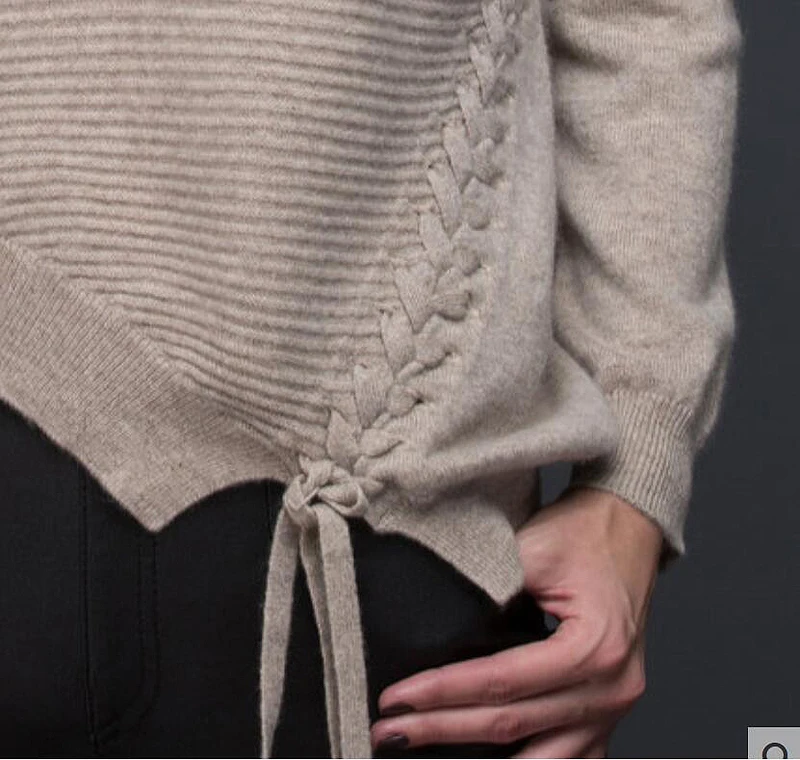 100 кашемировый свитер, Женский светильник, Коричневый Пуловер с круглым вырезом, модный теплый мягкий однотонный натуральный материал, высокое качество