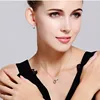 925 Sterling Silver Jewelry Korean Version Of The New Simple Fashion Bicyclic Brilliant Clavicle Chain Pendant Necklaces  H7 ► Photo 3/3