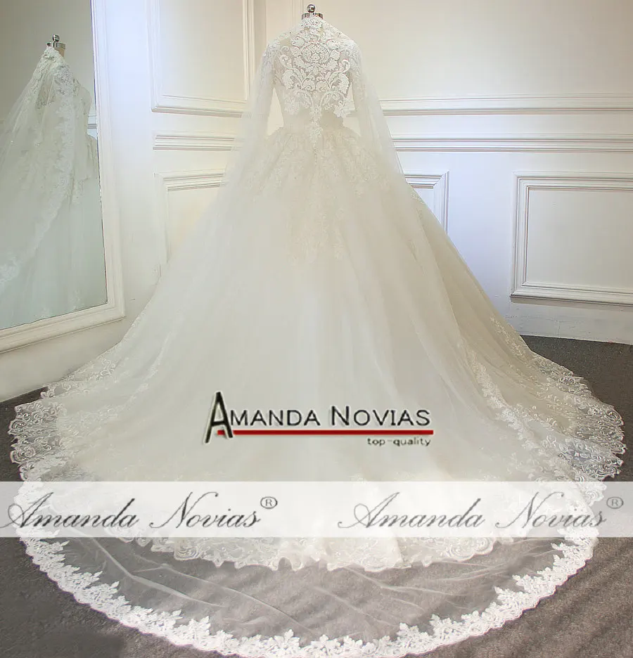 Amanda Novias настоящий образец 3 М длинные 1,5 м ширина без расчесок вуали для свадьбы с кружевным краем