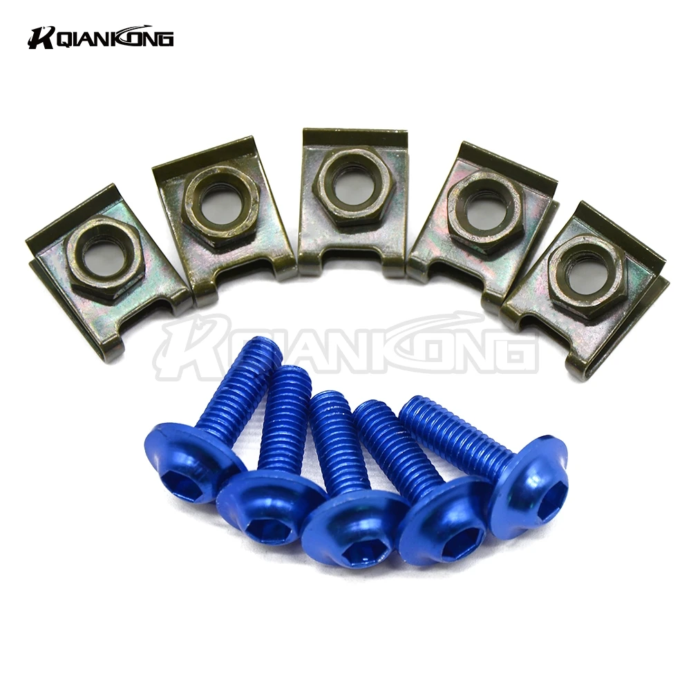

6MM Motorcycle Accessorie Fairing body Bolts Screwsfor for Yamaha YZF R125 YZF R15 YZF R25 YZF R3 MT-02 MT-25 YZF R1