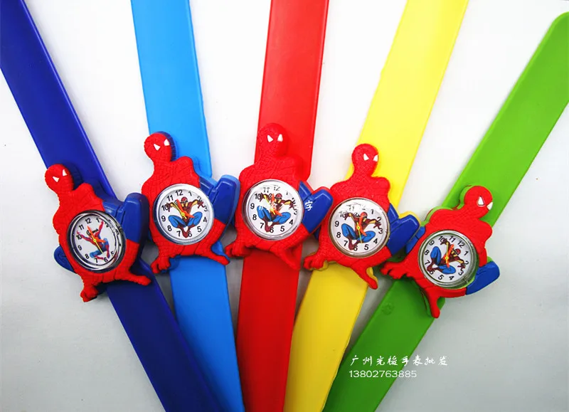 Производители Детская одежда, оптом часы 5 видов стилей супергерой Человек-паук Дети Альтман часы для мальчиков Игрушки для малышей в