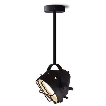 Лофт Винтаж Лофт американской промышленности черный Утюг подвесной светильник спальня прикроватная обеденная бар висит освещение лампа
