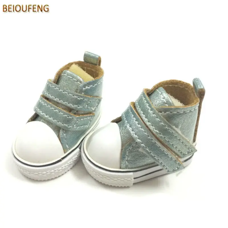 

BEIOUFENG Fashion BJD Doll Shoes 5 CM Casual Sneakers Shoes for Dolls Accessories,PU Leather Doll Boots Gym Shoes 12 Pair/Lot