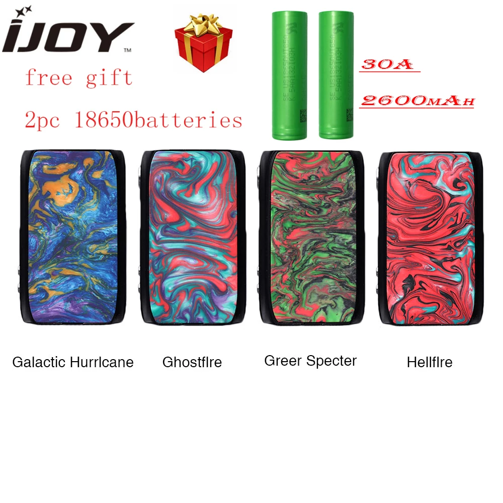 

New Original IJOY Shogun Univ 180W TC MOD Max 180W Output & 2pcs 18650 Batteries Built-in UNIV Chipset E cig Vape Mod VS Drag 2