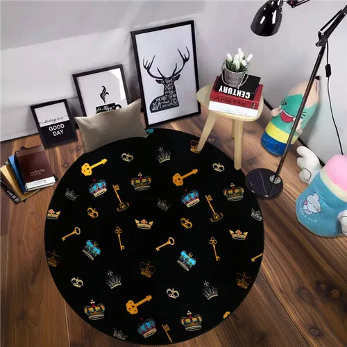 Креативный дом европейские украшения круговой гостиной ковер капитан мультфильм Синяя Звезда фланелевое одеяло спальня кровать одеяло коврик