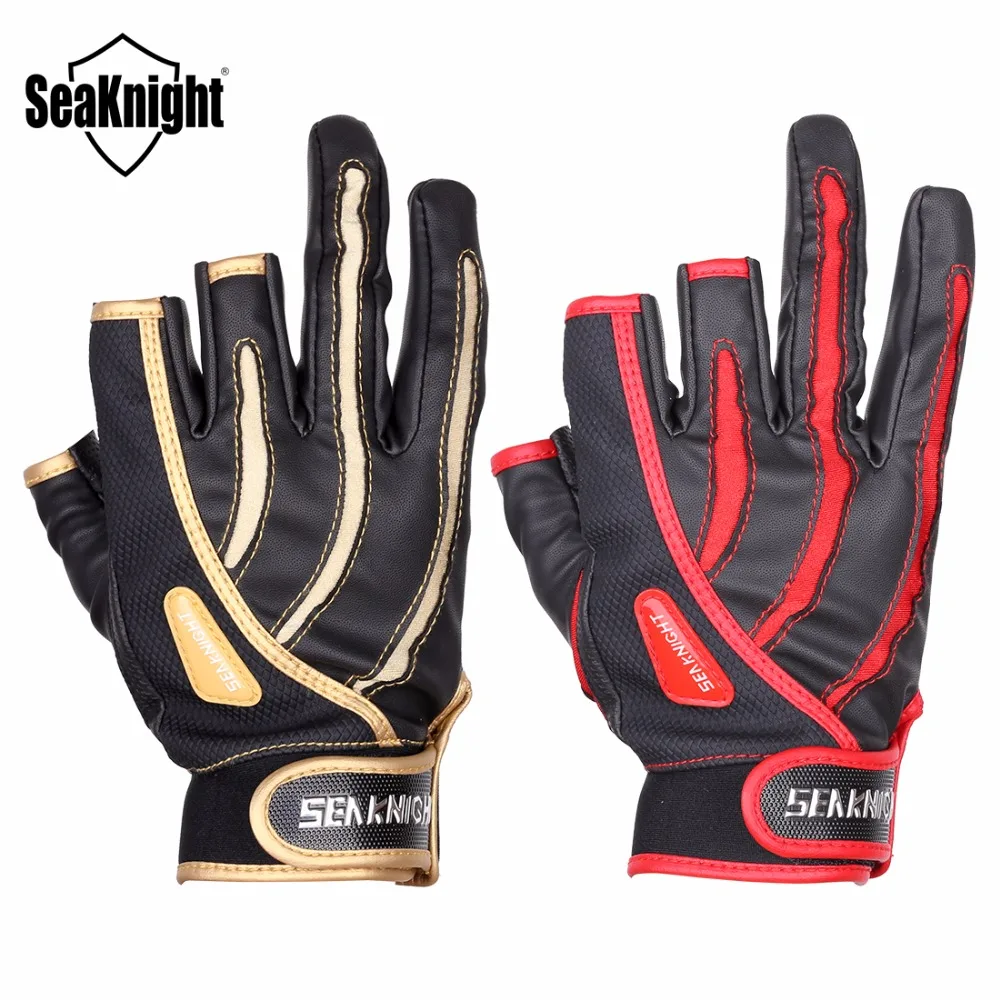 Закрытые рыболовные перчатки SeaKnight SK01 1 шт. с вырезами на 3 пальцах L XL XXL эластичная