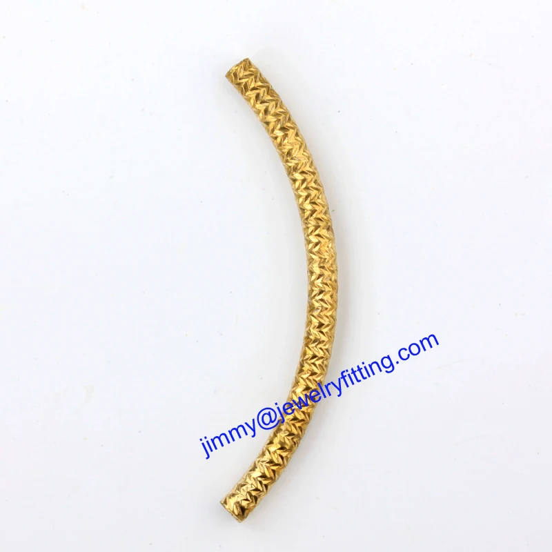 Jewelry Findings Metal Tube Beads Spacer Beads Carved Tube Beads For
