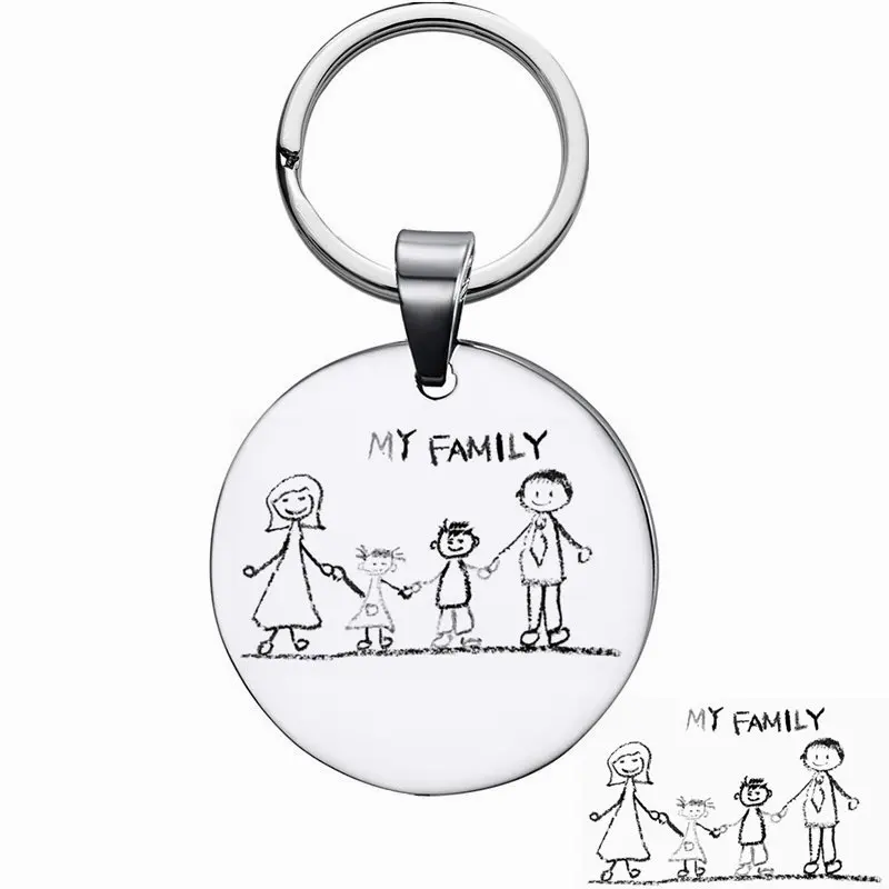 Брелок для ключей из нержавеющей стали с гравировкой|charm bag|car keychainfree engraving |