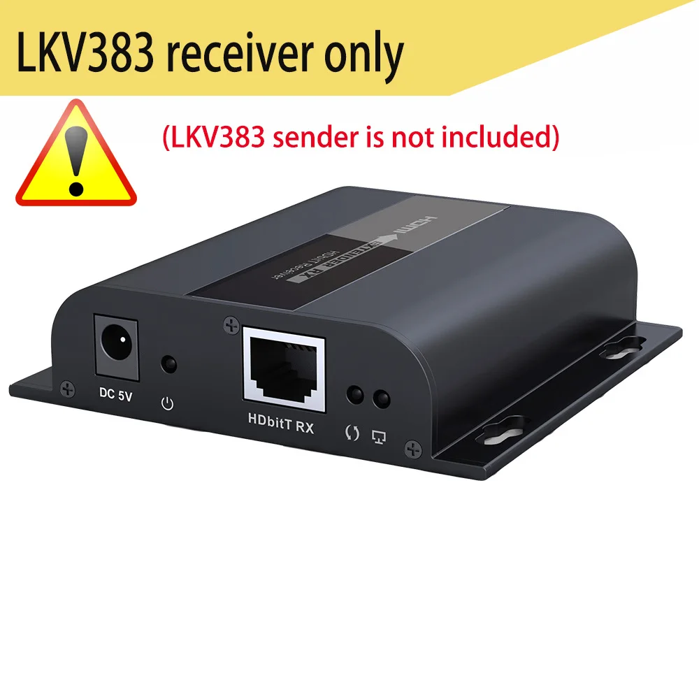 LKV383 HDbitT HDMI удлинитель ИК через роутеры cat6/7 кабель до 120 м(только отправитель или приемник) поддерживает 1 TX к N RX - Цвет: receiver only