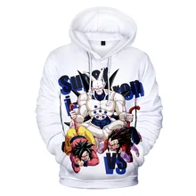 2019 толстовки в стиле хип хоп японского аниме Harajuku Dragon Ball с