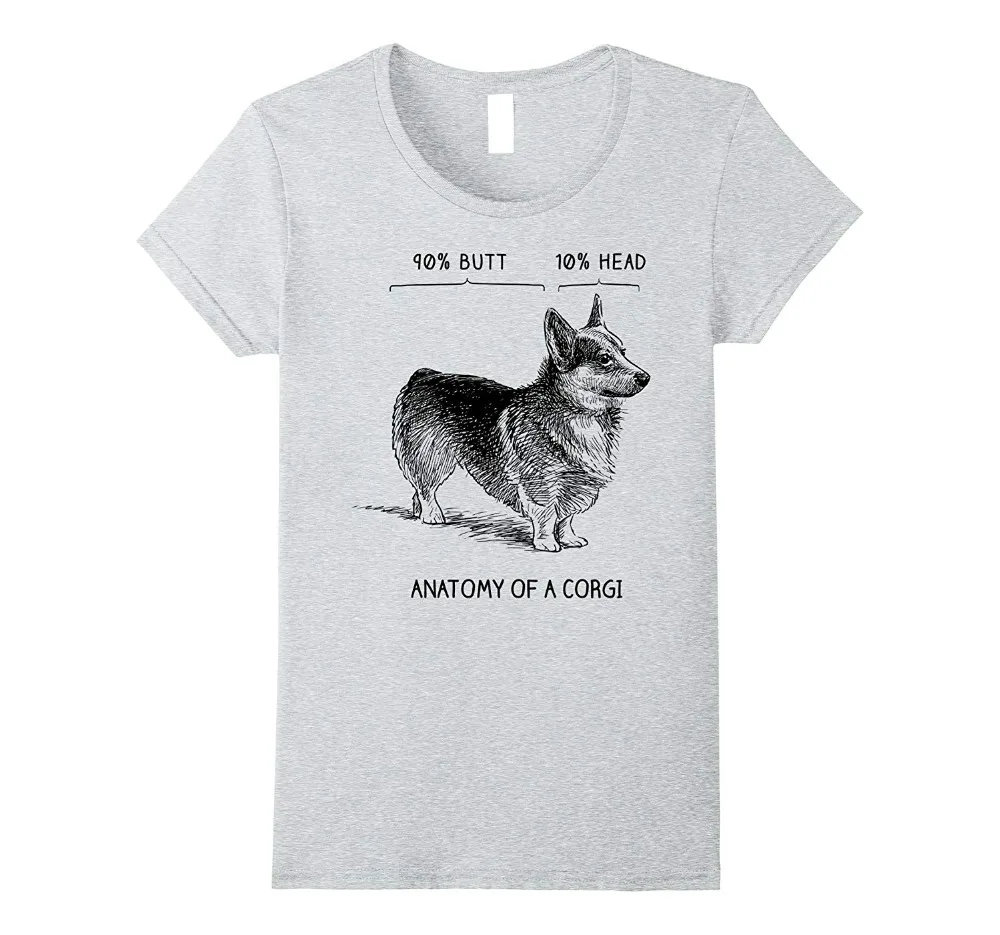 

Anatomy Of A Corgi Mostly Butt Sketch Graphic New 2019 Fashion Print T Shirts Man Short Sleeve Tshirt Custom Made Shirts