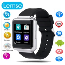 Q1 Android 5.1 Smart Watch 512MB + 4GB WIFI 3G Google Voice GPS Map Bluetooth Smartwatch Phone Wristwatch Support NANO SIM