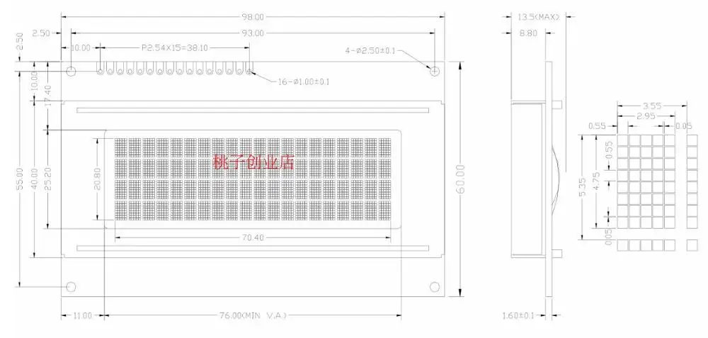 10 шт. 2004A LCD экран 2004LCD 98X60MM 3D Принтер 5 в 20X4 символов синий экран/Желтый экран/серый