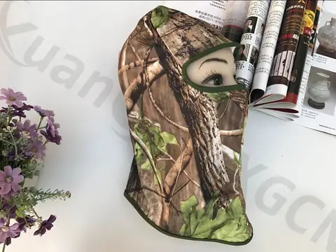 Esporte ao ar Protetora de Pesca Folhas de Acampamento Livre Camuflagem Máscara Chapéu Capa Caça cs Tático Escalada Manter Quente Boné 160 Pçs