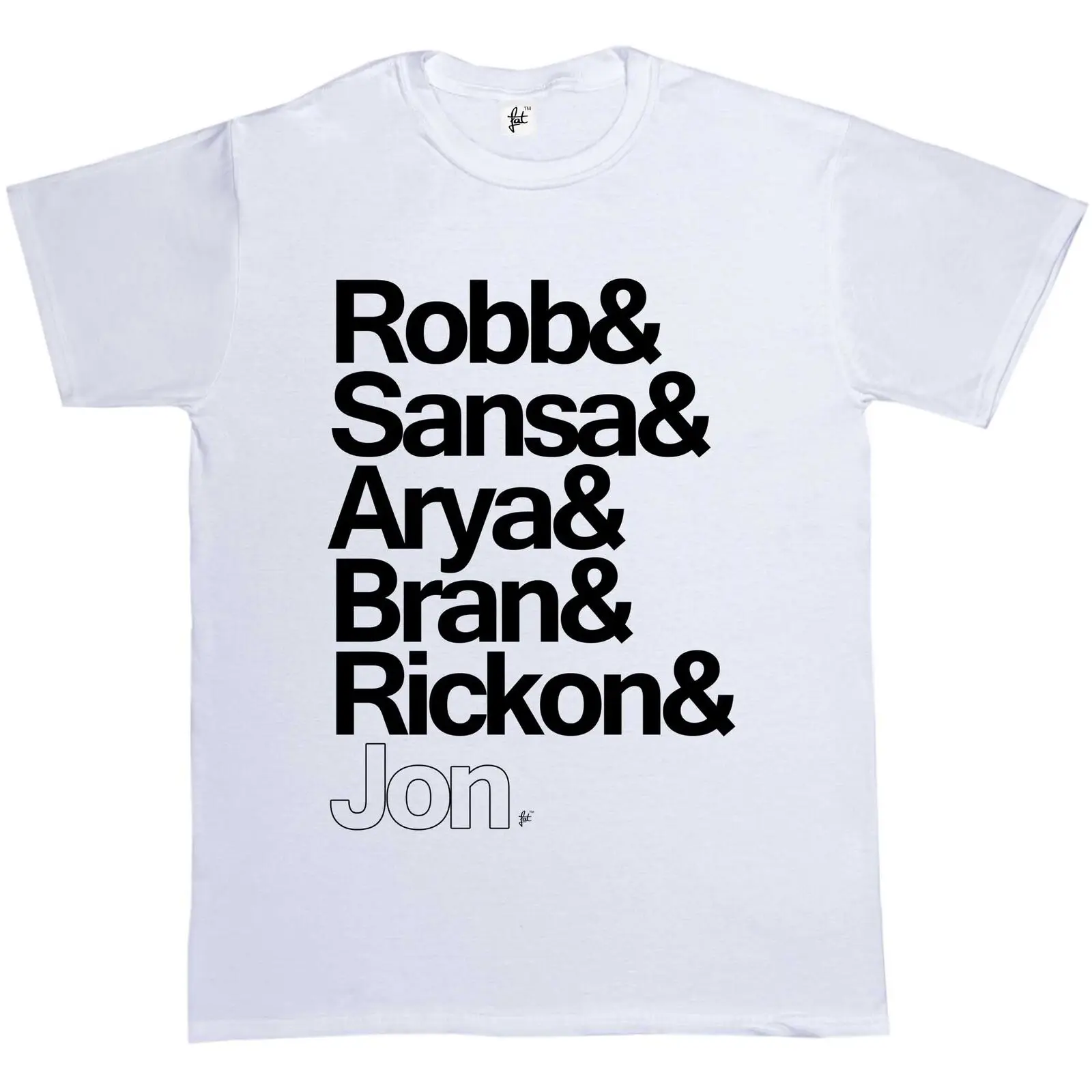 Мужская футболка Stark Siblings Robb Sansa Arya Bran Rickon Jon удобная повседневная с коротким
