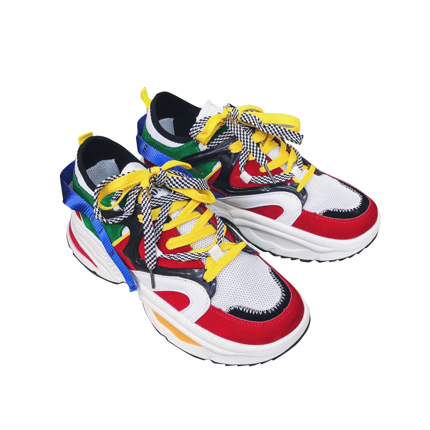 

Men's Shoes Spring 2019 New Korean Version Of The Trend Of Students Thick Bottom Increased Wild Old Sports Shoes