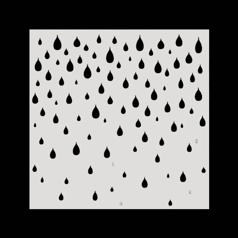 

15*15 Raindrop Layering Stencils Drawing Color Spray stencil DIY Scrapbook photo album Decorative Embossing DIY Card Crafts