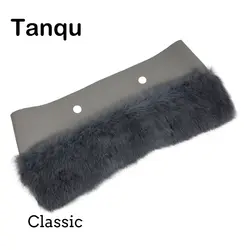 Tanqu Новые 11 Цвета Для женщин классический большой плюшевой отделкой для вывода сумка Термальность плюшевые украшения мех кролика подходит