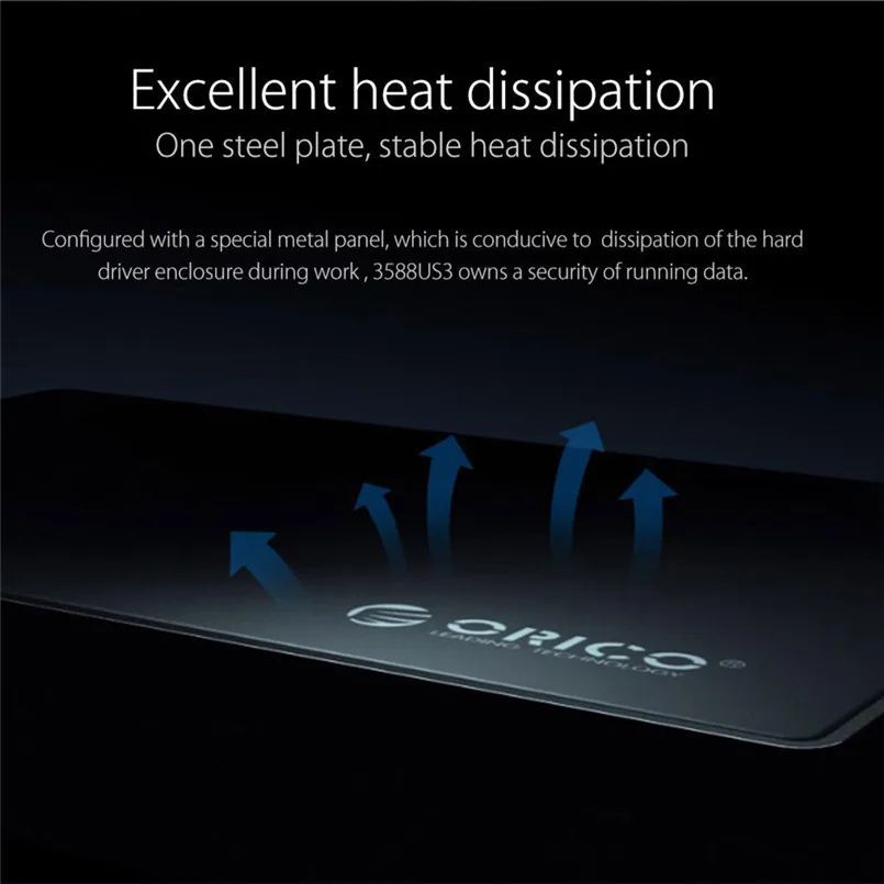 USB 3.0 to SATA External 3.5 Hard Drive Enclosure Case For 3.5 SATA HDD and SSD Hard Disk Box 40JUN2714