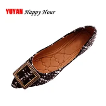 Женские модные водонепроницаемые Мокасины с острым носком; Офисная Женская обувь на плоской подошве; элегантная женская обувь на плоской подошве; Роскошная Брендовая обувь; большие размеры; YX057