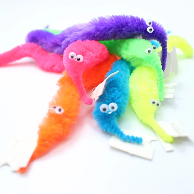 stuffed worm toy