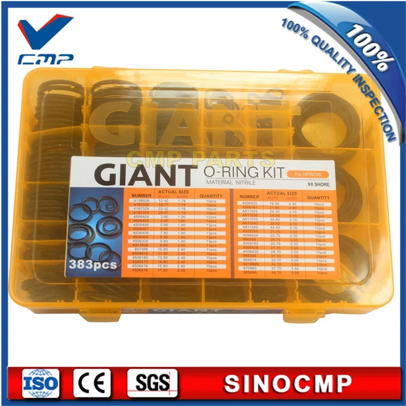 Комплект уплотнительных коробок для Hitachi Zaxis200lc 383 шт.|kit kits|kit boxkit o-ring |