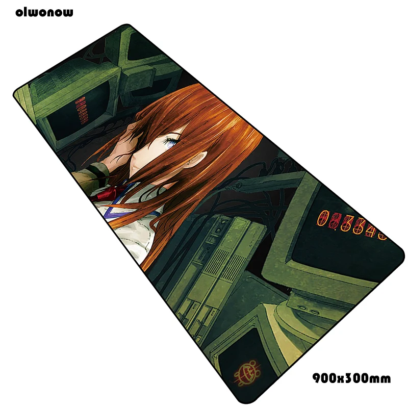 Size 900x300x2mm Коврик для мыши steins gate 90x30 см, коврики для мыши xl, лучший игровой коврик для мыши для геймера, красочные большие персонализированные коврики для мыши, клавиатура, ПК, коврик - Цвет: Size 900x300x2mm