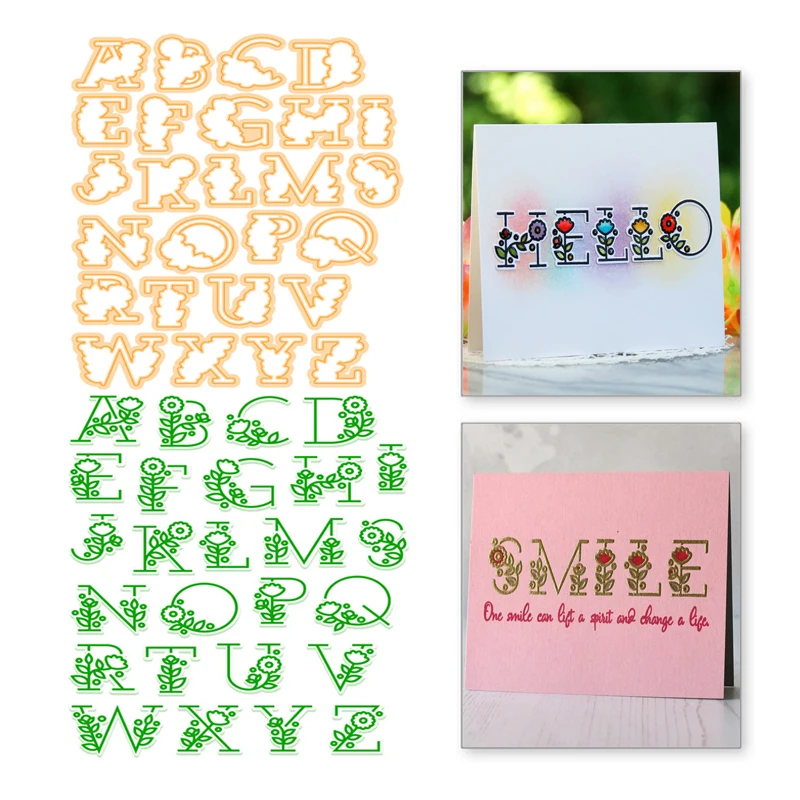 

YaMinSanNiO English Alphabet Metal Cutting Dies New 2019 Word Scrapbooking Letter For Making Cards Decorative DIY Crafts Stencil