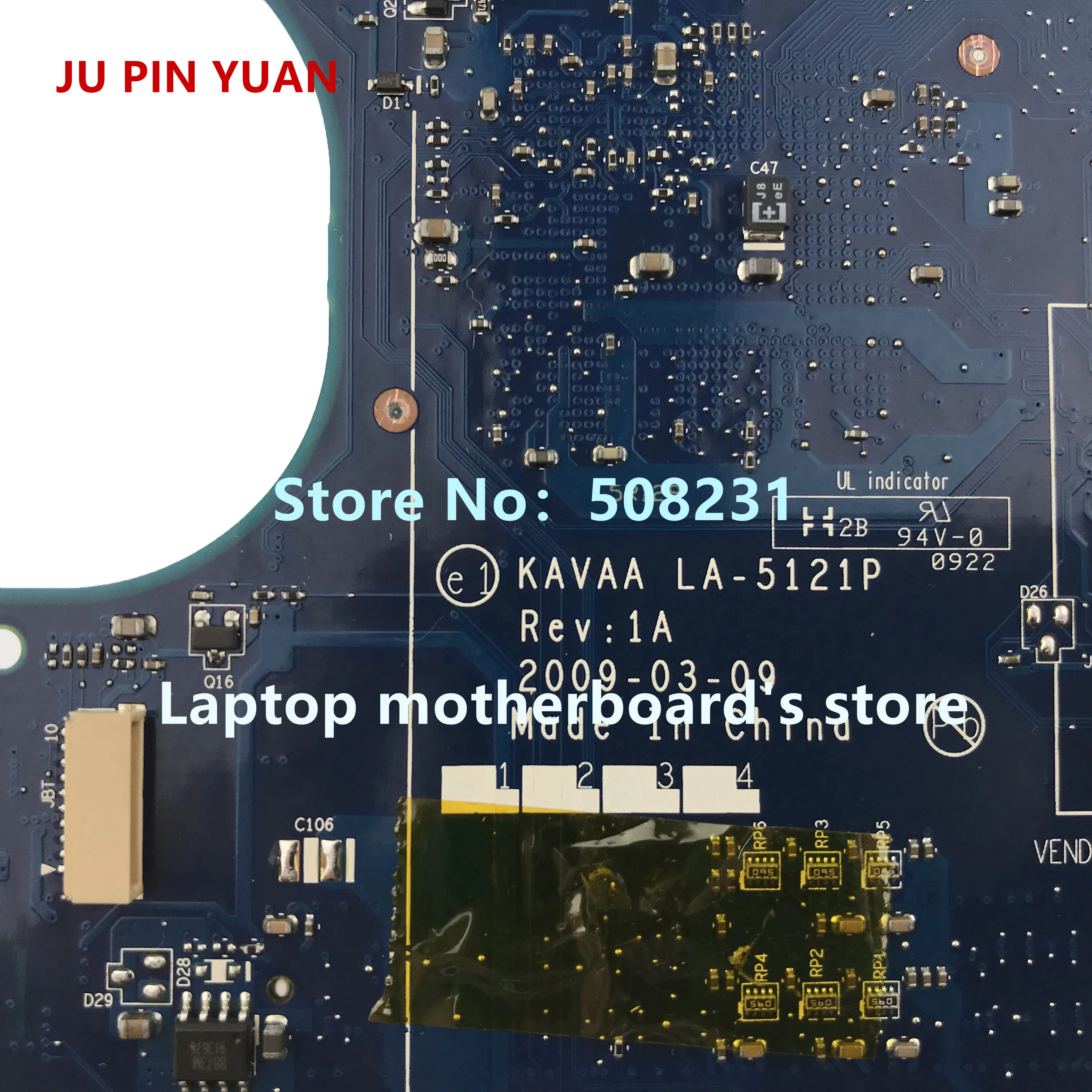 Ju pin yuan для Toshiba Mini NB205 NB200 материнская плата для ноутбука K000078610 KAVAA LA-5121P с N280 все функции полностью протестированы
