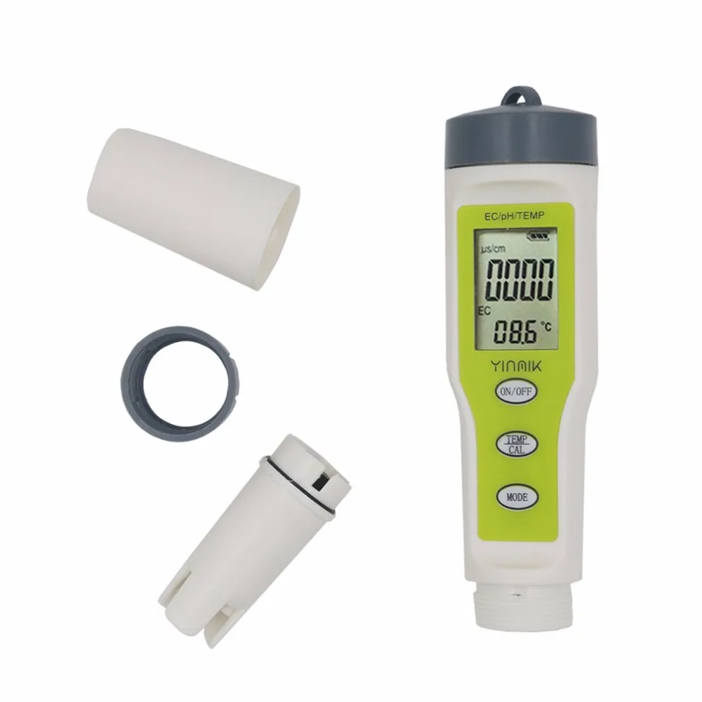 

Multifunctional PH EC Meter Temperature Tester Pen Conductivity Water Quality Measurement Tools PH Tester