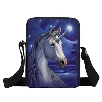

Anime Unicorn / Rainbow Pony Messenger Bag Cartoon Crazy Horse Children Shoulder Bag Kids Book Bags Mini Crossbody Bags