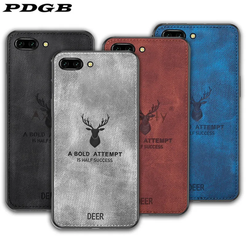

PDGB Rugged TPU Case for Meizu 16 16X 16th Plus Cover Meizu M5 M6 Note6 M6s S6 Fashion Cloth Pattern Cover Elk Deer Shell