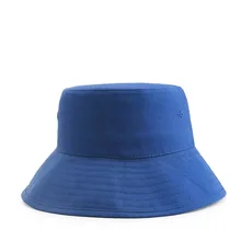 Однотонная хлопковая Панама унисекс Открытый шляпа солнца Для Мужчин's Для женщин летняя Рыбалка Шапки черный белый улица в стиле хип-хоп Охота ведро шапки