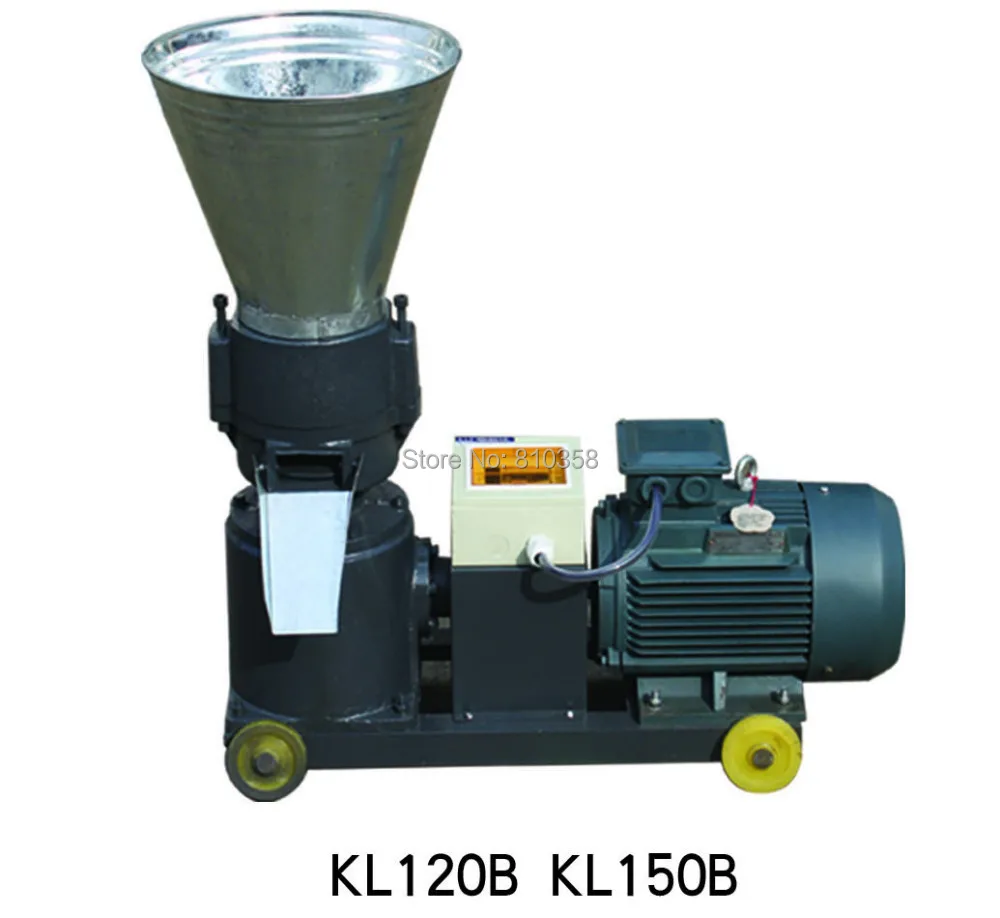 

KL120B 2.2kw 220v 50hz single phase pellet machine ship to EU seaport by LCL container service
