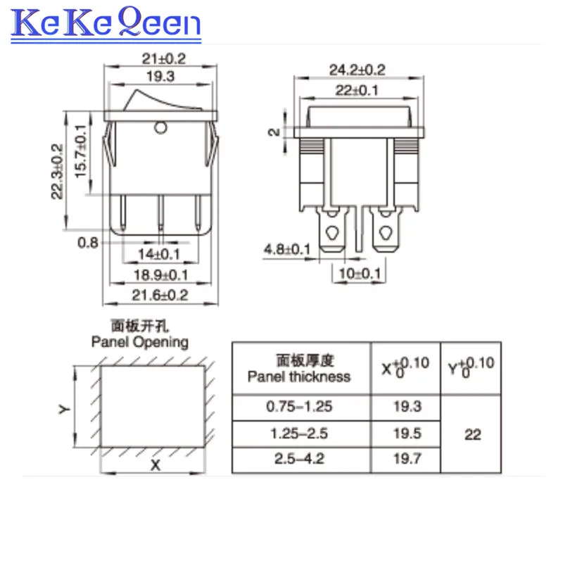 21x24mm KCD5 62