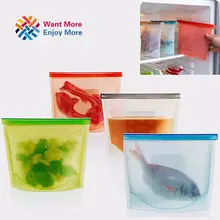 1 шт многоразовая печать силиконовый еду свежей вакуумный герметик для мешков для приготовления пищи сумка-термос для еды для приготовления в микроволновой печи сумка для фруктов хлеб