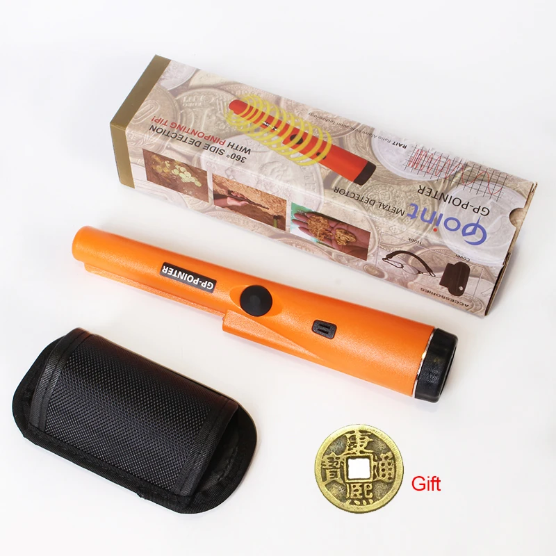

Orange stud finder High Sensitive GP-pointer Metal Detector Gold Detector Static Alarm with Anti-drop chain Free Shipping