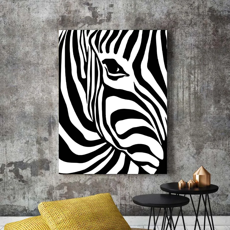 

Zebra Animal Art Print Modern Wall Art Canvas Painting Nordic Posters And Prints Black White Wall Pictures For Living Room Deocr