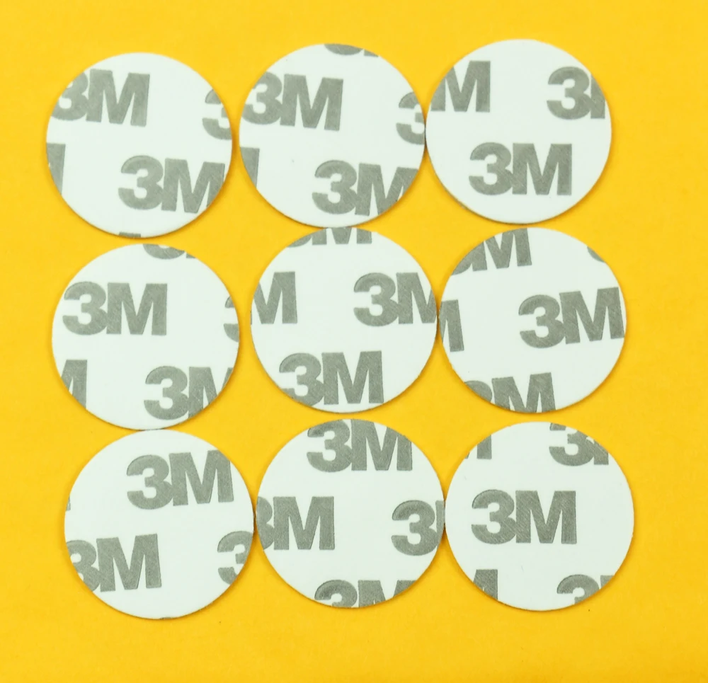 125KHZ TK4100 EM4100 RFID Coin ID Card With 3M Adhensive Sticker Read Only Diameter 25mm for Access Control 125KHZ TK4100 EM4100 RFID Coin ID Card With 3M Adhensive Sticker Read Only Diameter 25mm for Access Control