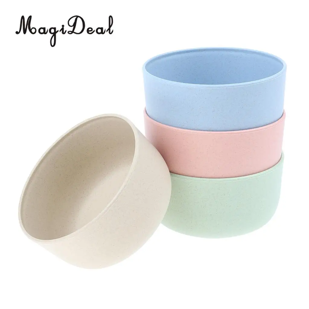MagiDeal 4pcs Outdoor Camping Picnic Bowl Anti Scald Tableware Assorted Color Dish