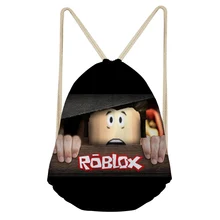 

3D Roblox Games Pattern Printing Backpack Casual Men Small Backpack Men's Mochila Drawstring Bag for Kids Boys School Bags