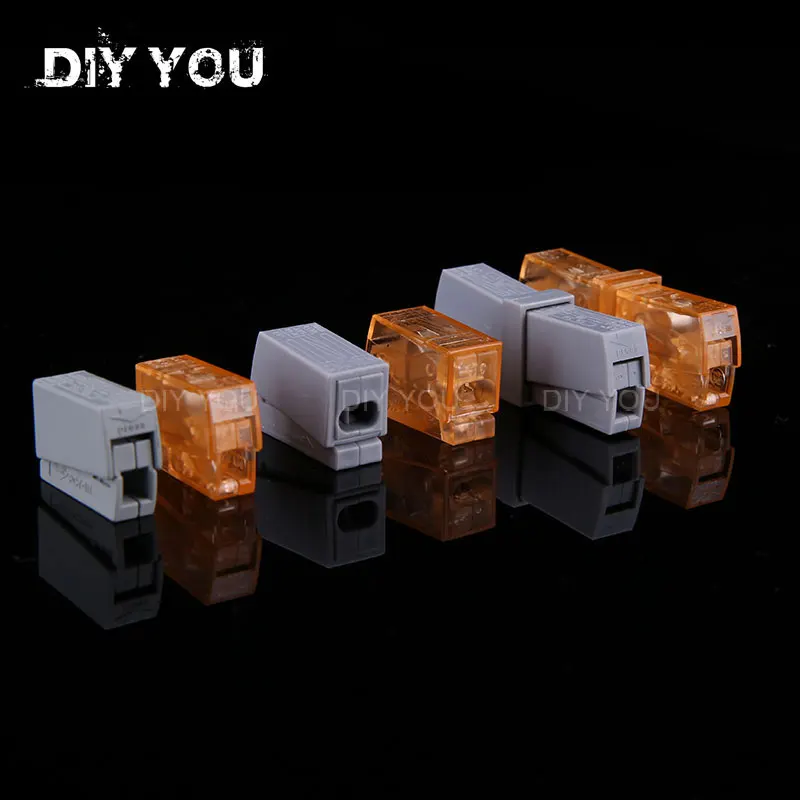 30/50/100 шт DIY YOU 224 101 (PCT 112 1P в 2 отверстия) Светодиодный светильник коннектор PCT 111/121