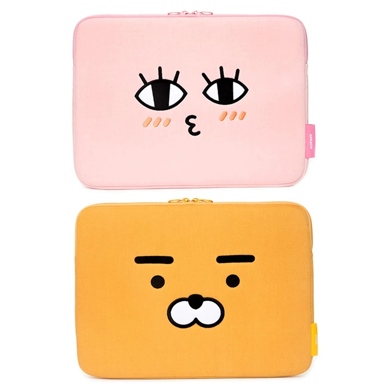 

Cute Cartoon Pattem Portable soft Sleeve bag 13 13.3 14 15.6 inch For Student computer Bag Women Girls Forpro 13.3 air NoteBook